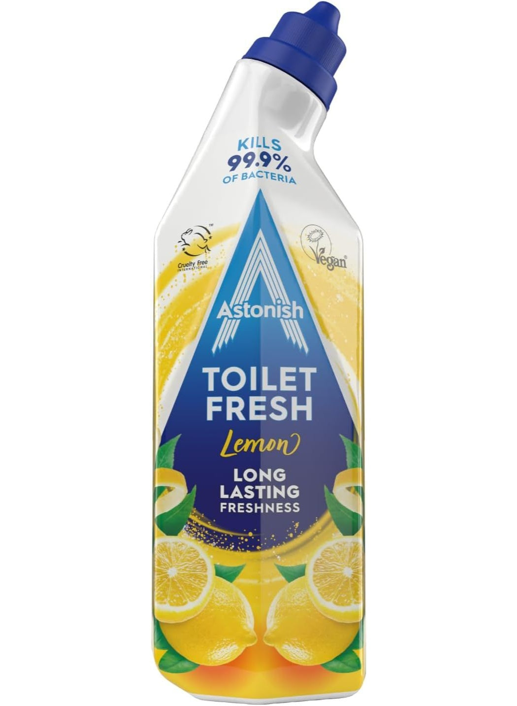 Astonish Toilet Fresh Gel Kills 99.9% Of Bacteria Limescale Prevention Lemon 750 ML